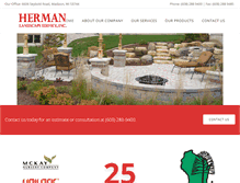 Tablet Screenshot of hermanlandscape.com